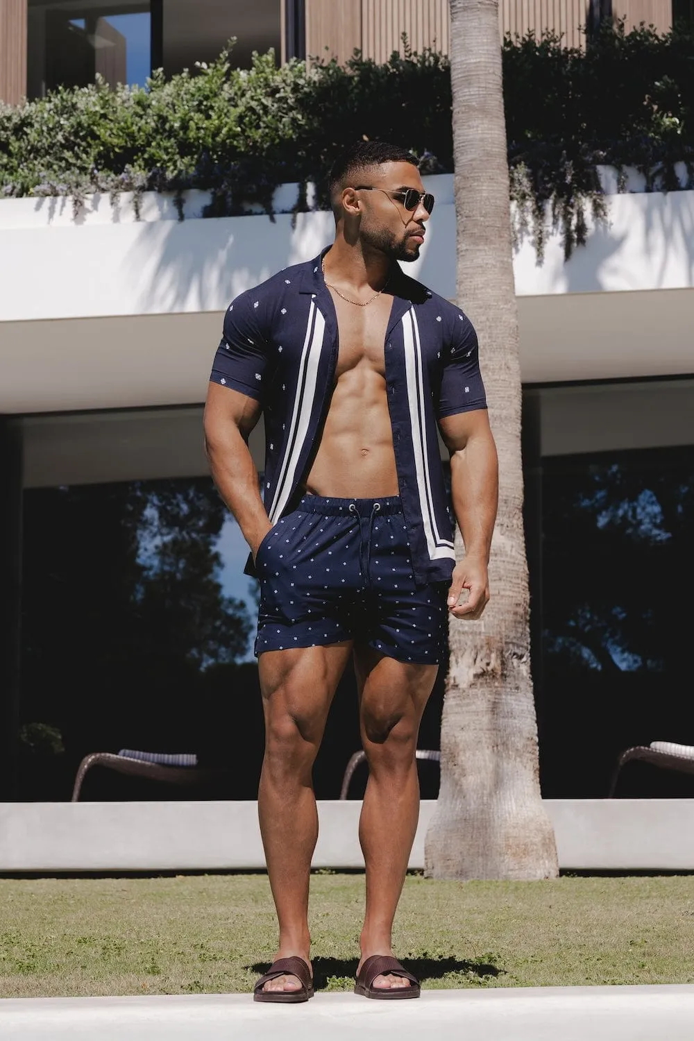 Printed Medallion Swim Shorts