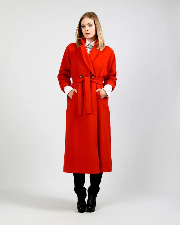 Red Wool / Alpaca Coat