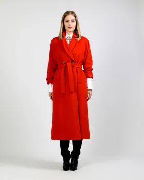 Red Wool / Alpaca Coat