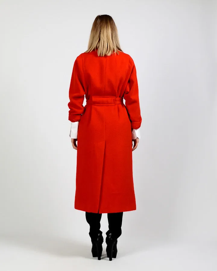 Red Wool / Alpaca Coat