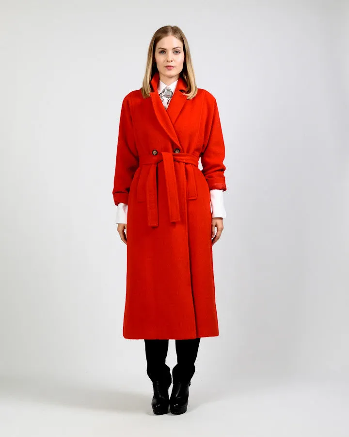 Red Wool / Alpaca Coat