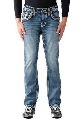 Rock Revival Men's Elijah J202r Straight Jeans