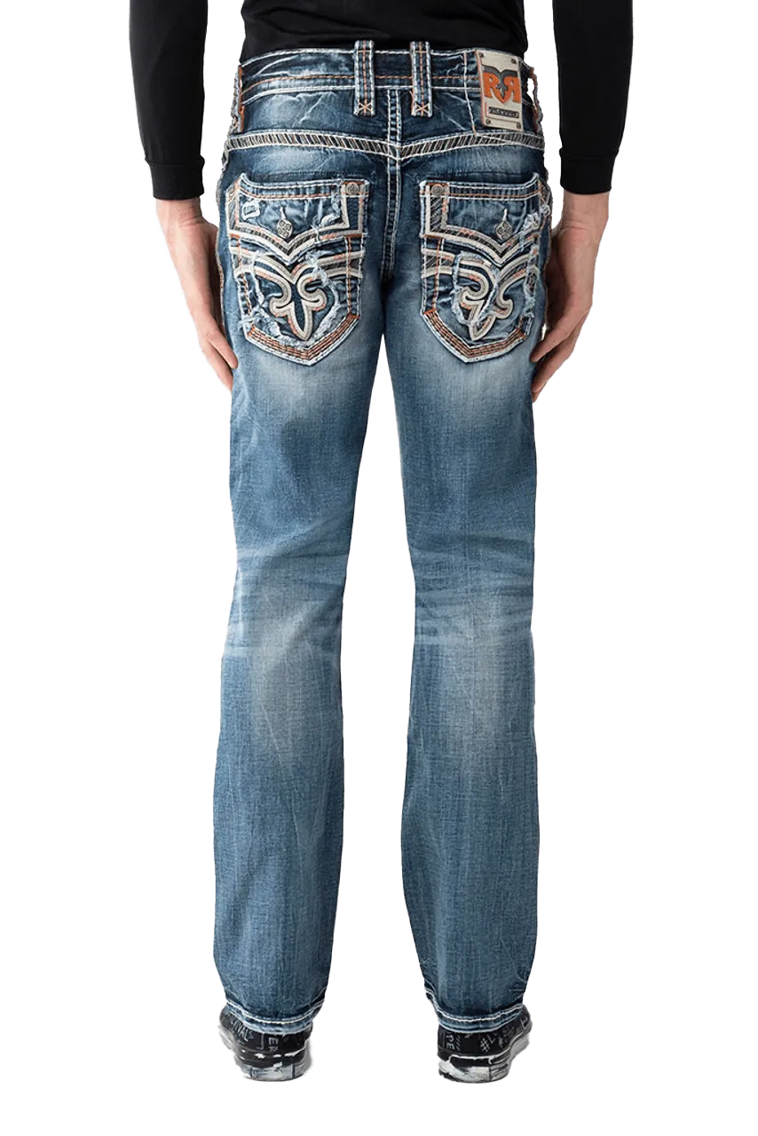 Rock Revival Men's Elijah J202r Straight Jeans