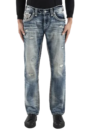 Rock Revival Men's Esteban Straight Denim Jeans