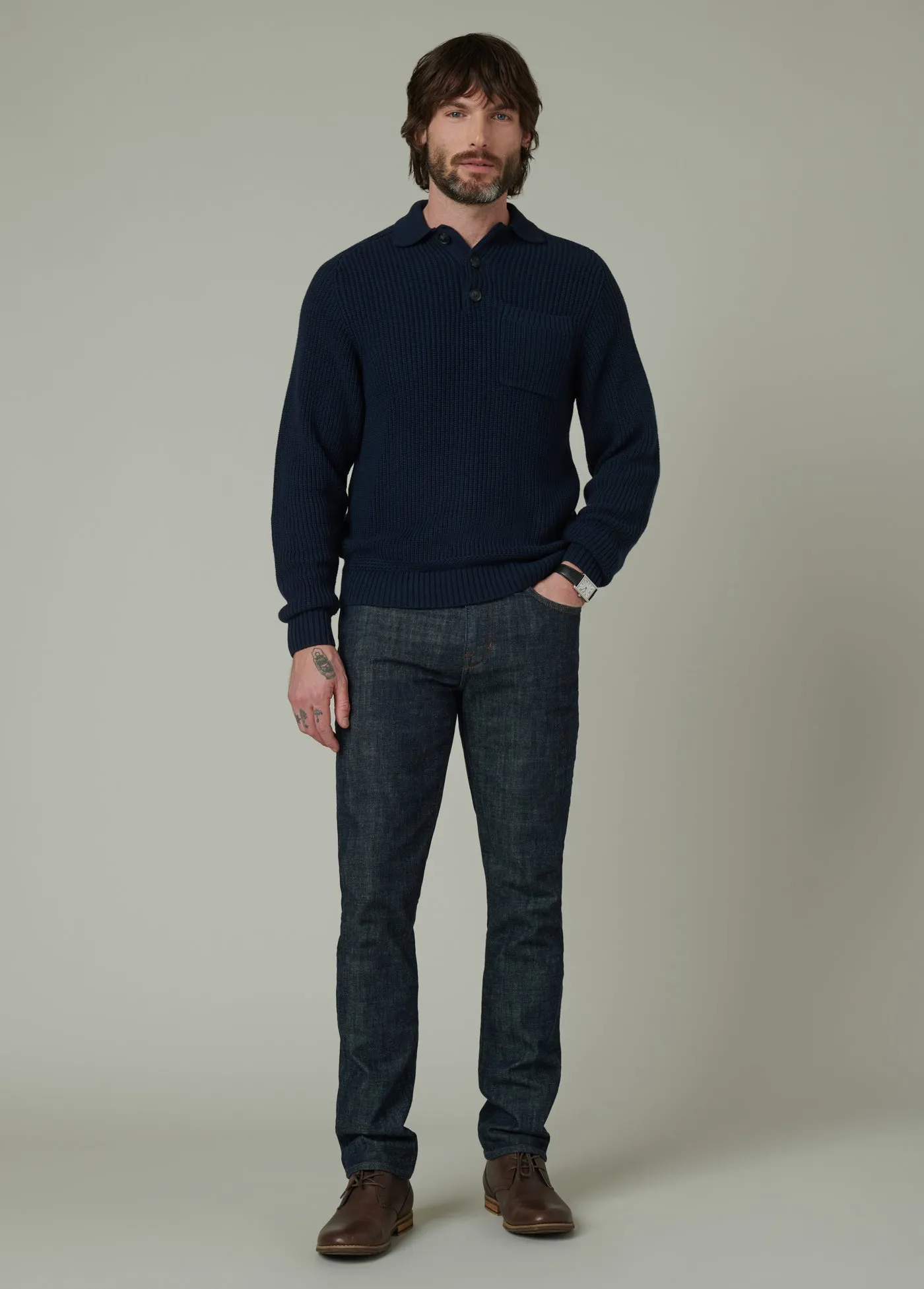 RUBEN POLO SWEATER