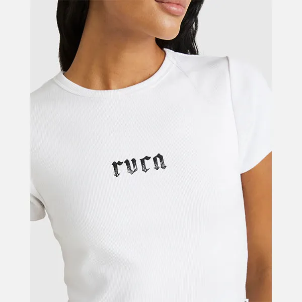 RVCA Lynes Baby Tee - White