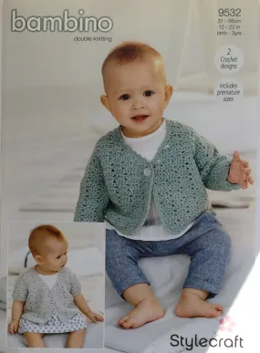 SALE Baby Pattern Double Knit Crochet 9532