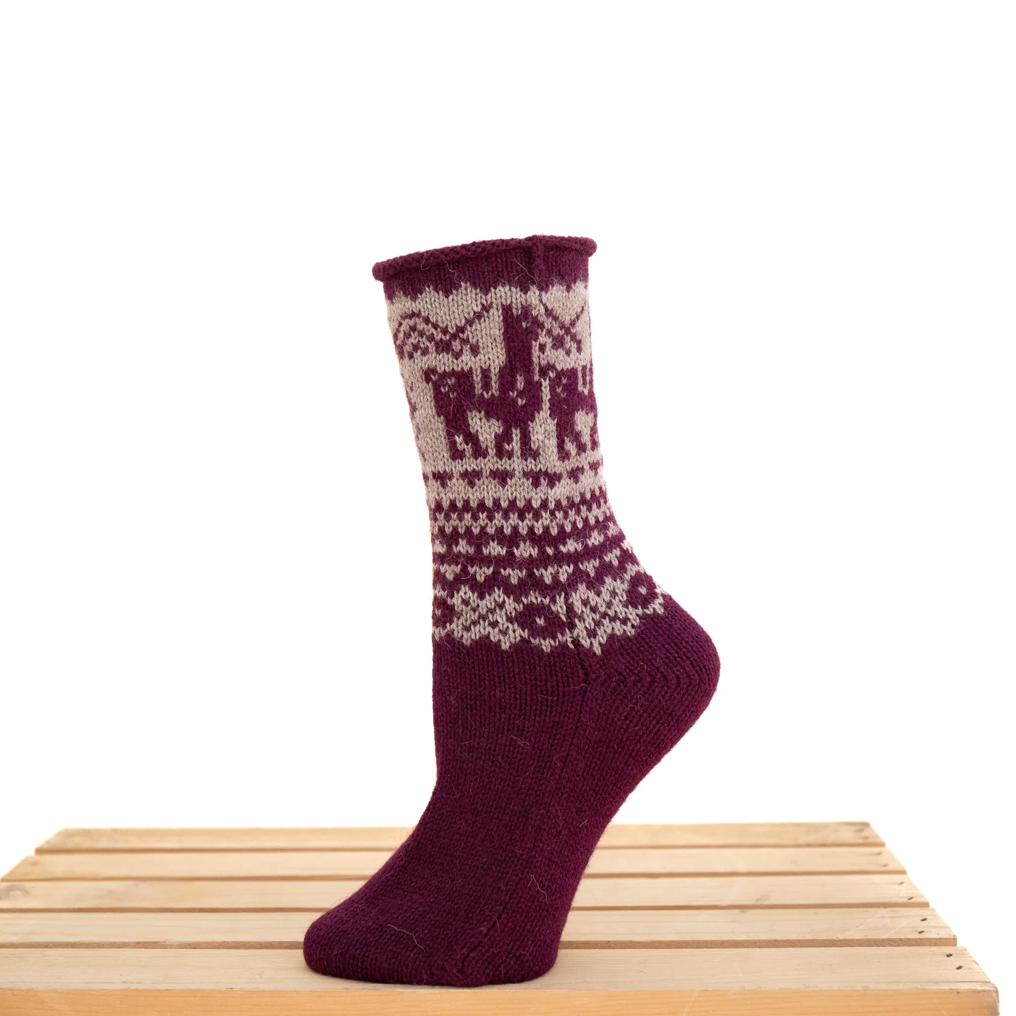 Samantha Holmes Fair Isle Bed Socks