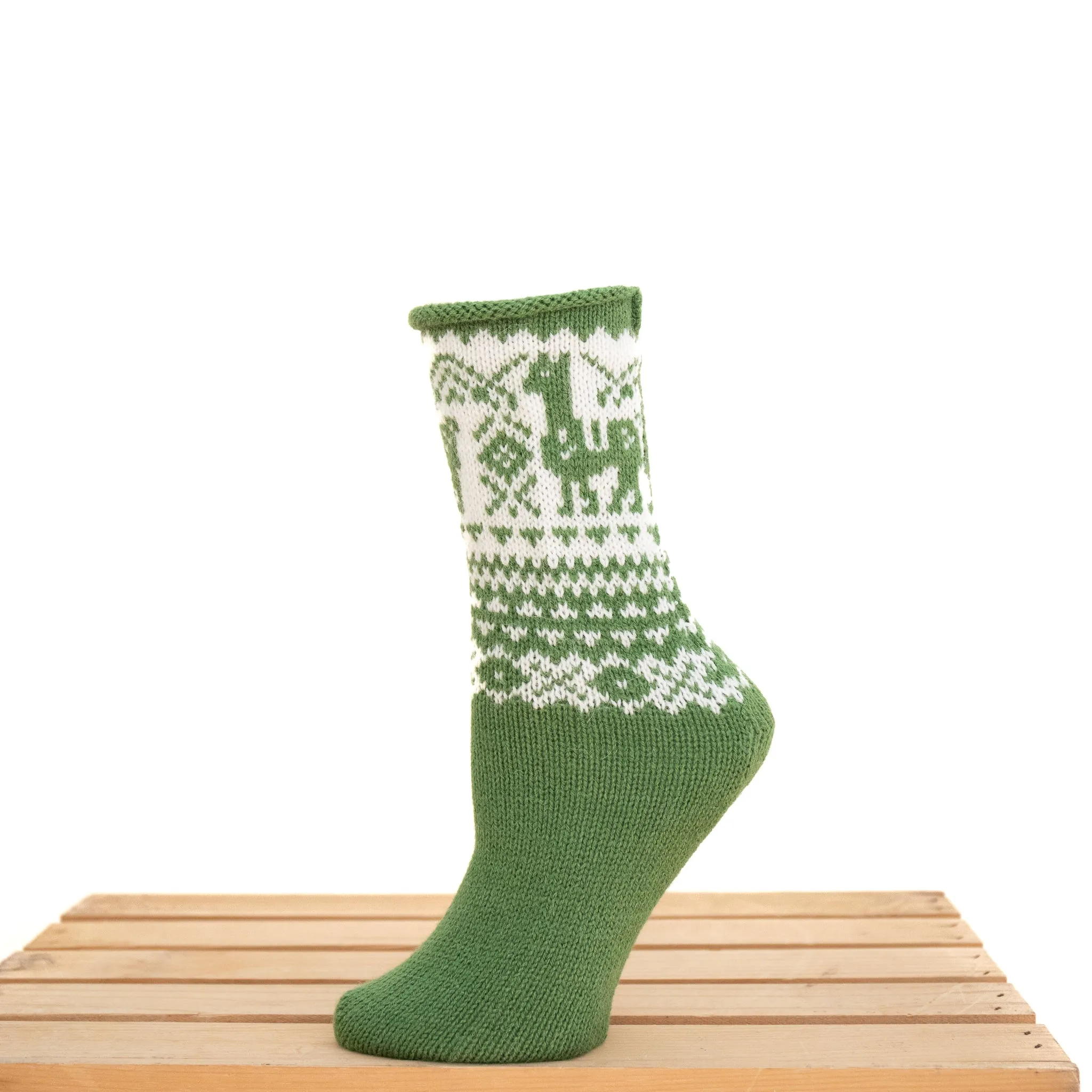 Samantha Holmes Fair Isle Bed Socks