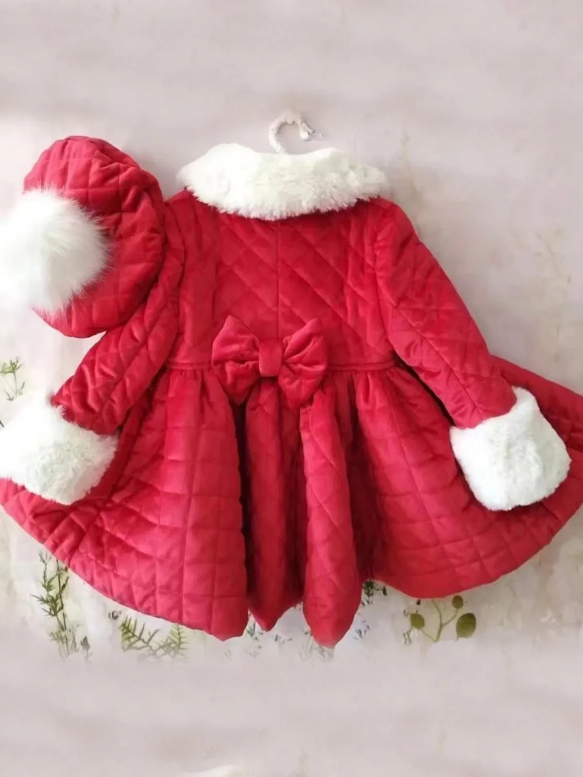 Santa's Favorite Quilted Wool Coat