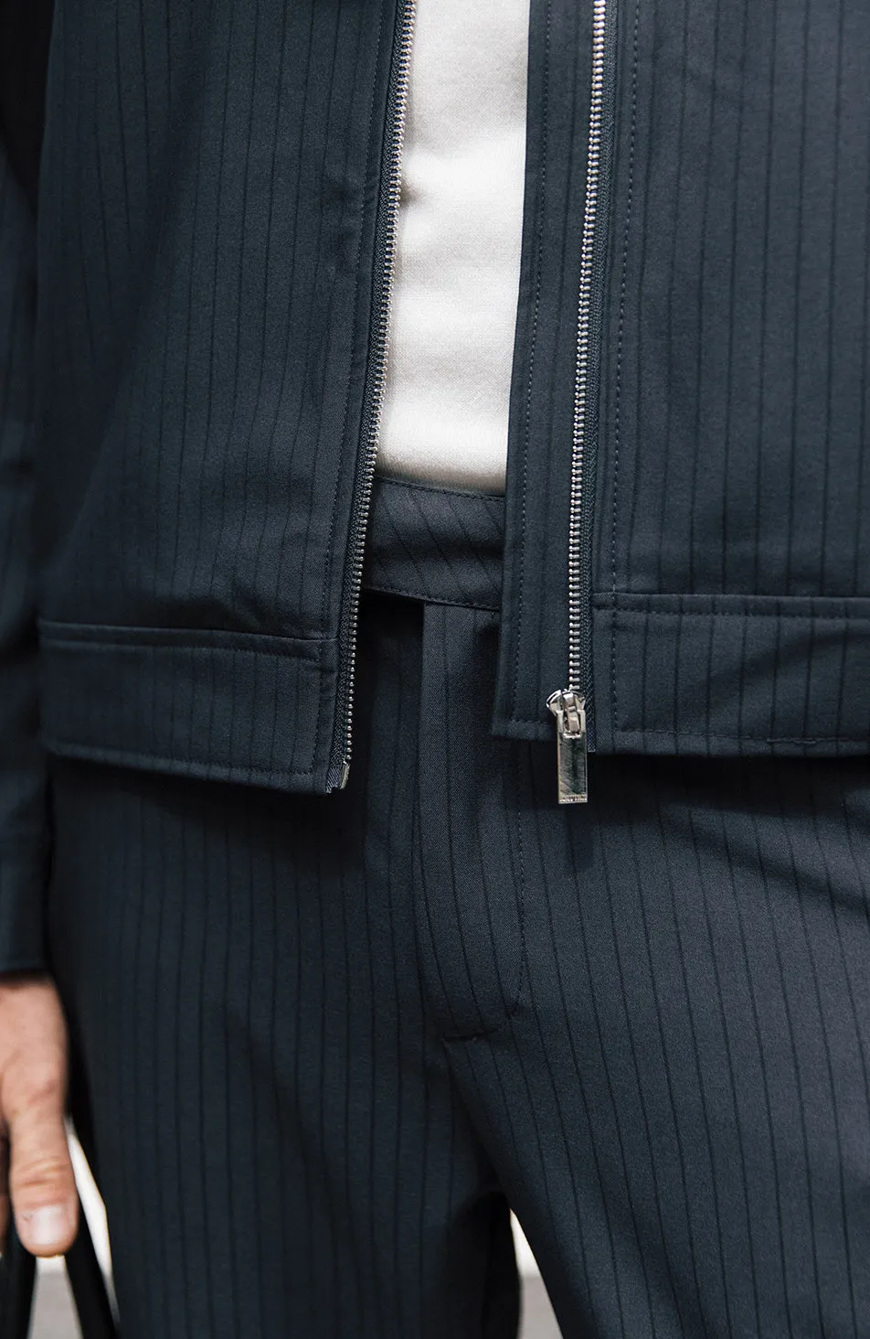 Savile Regular Pinstripe Jacket in Blue