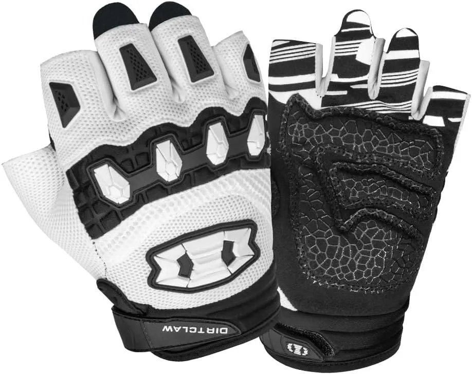 Seibertron Dirtclaw Anti-Slip Fingerless Gloves: Perfect for Off-Road, BMX, and Motocross Adventures