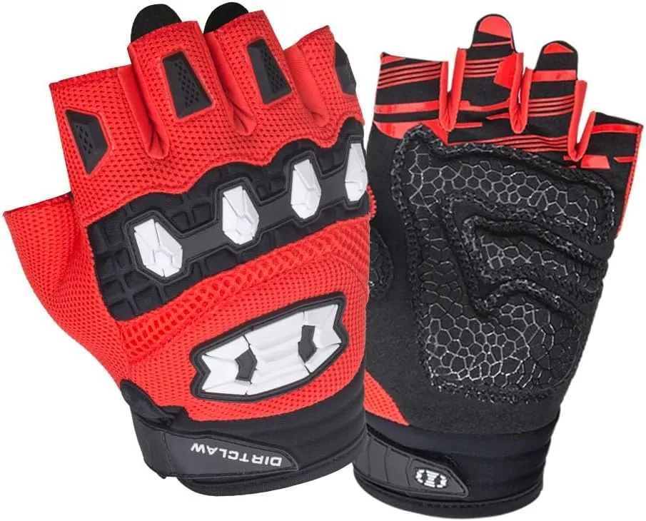 Seibertron Dirtclaw Anti-Slip Fingerless Gloves: Perfect for Off-Road, BMX, and Motocross Adventures