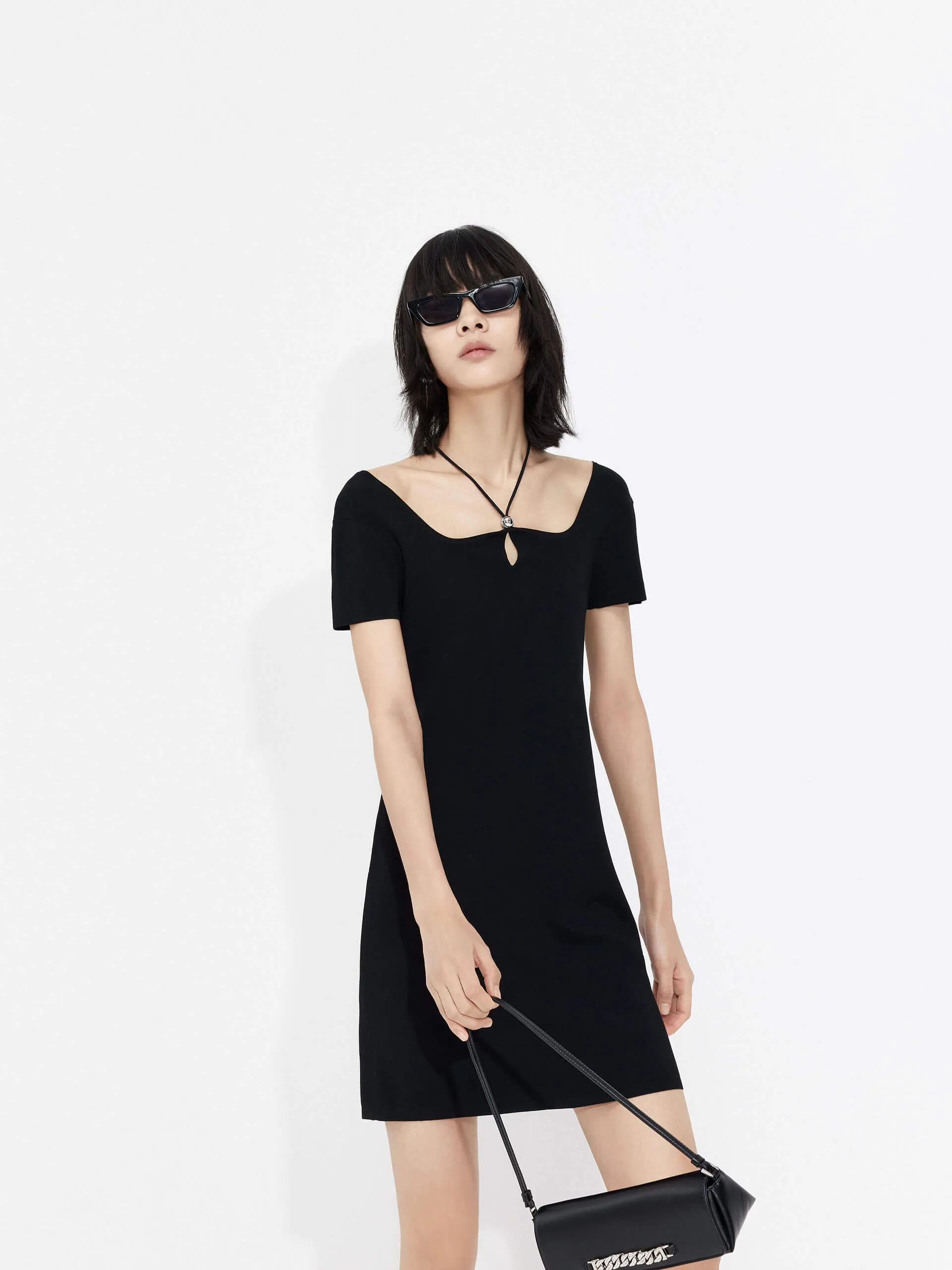 Self Tie Mini Dress