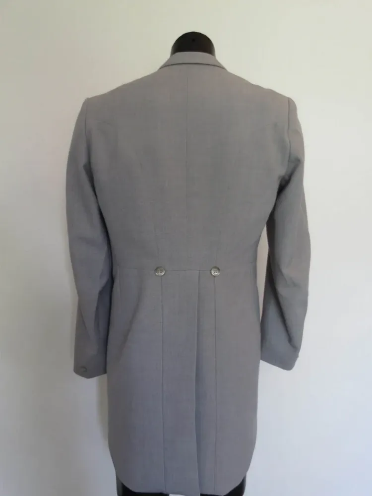 Size 3 - Grey Morning Coat, Tailcoat by Adelaide Tailoring - 1970s