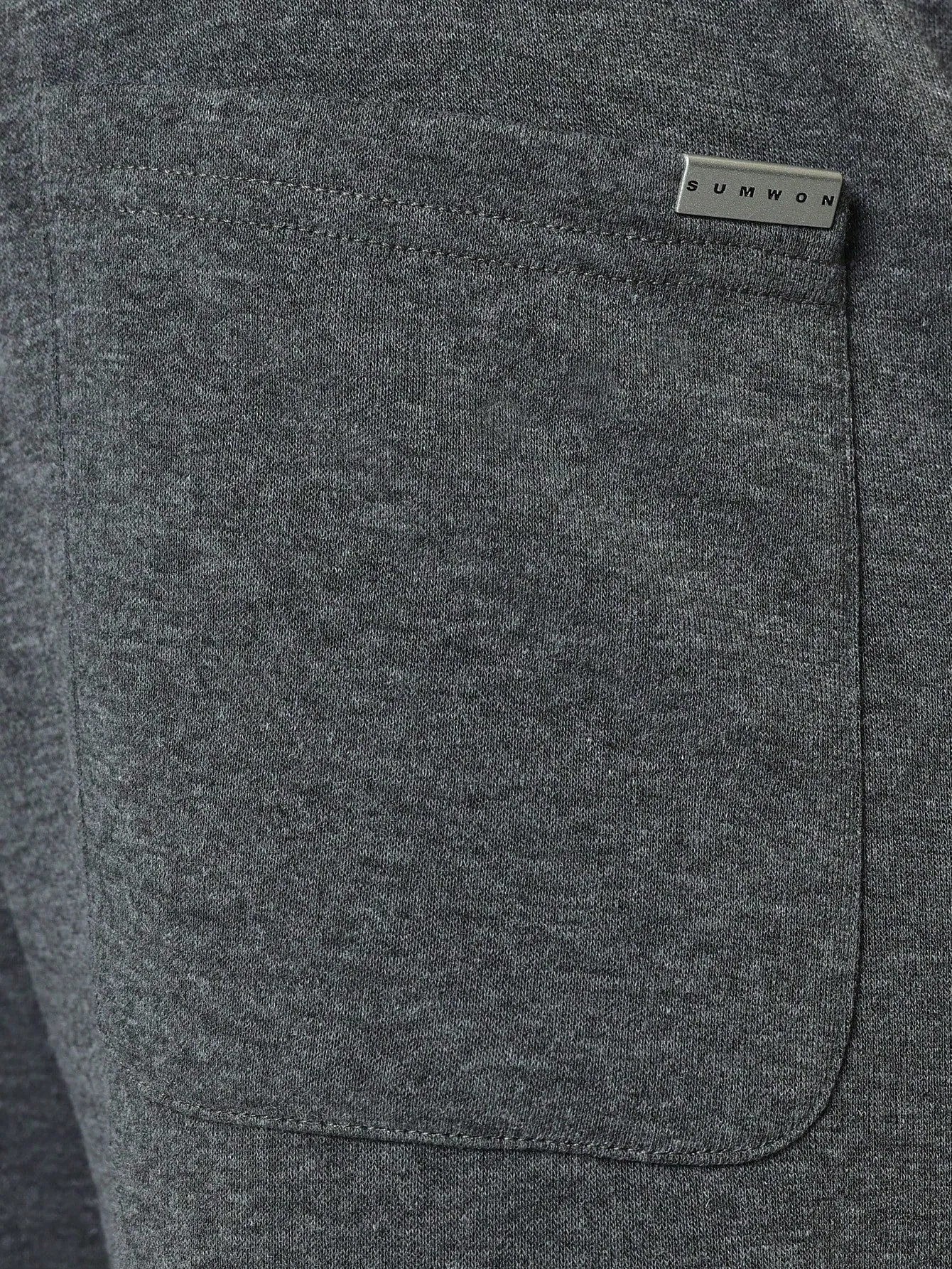 Skater Fit Sweatpants With Knee Snap Button