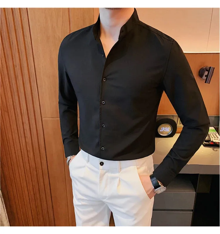 Slim Fit Tuxedo Shirt