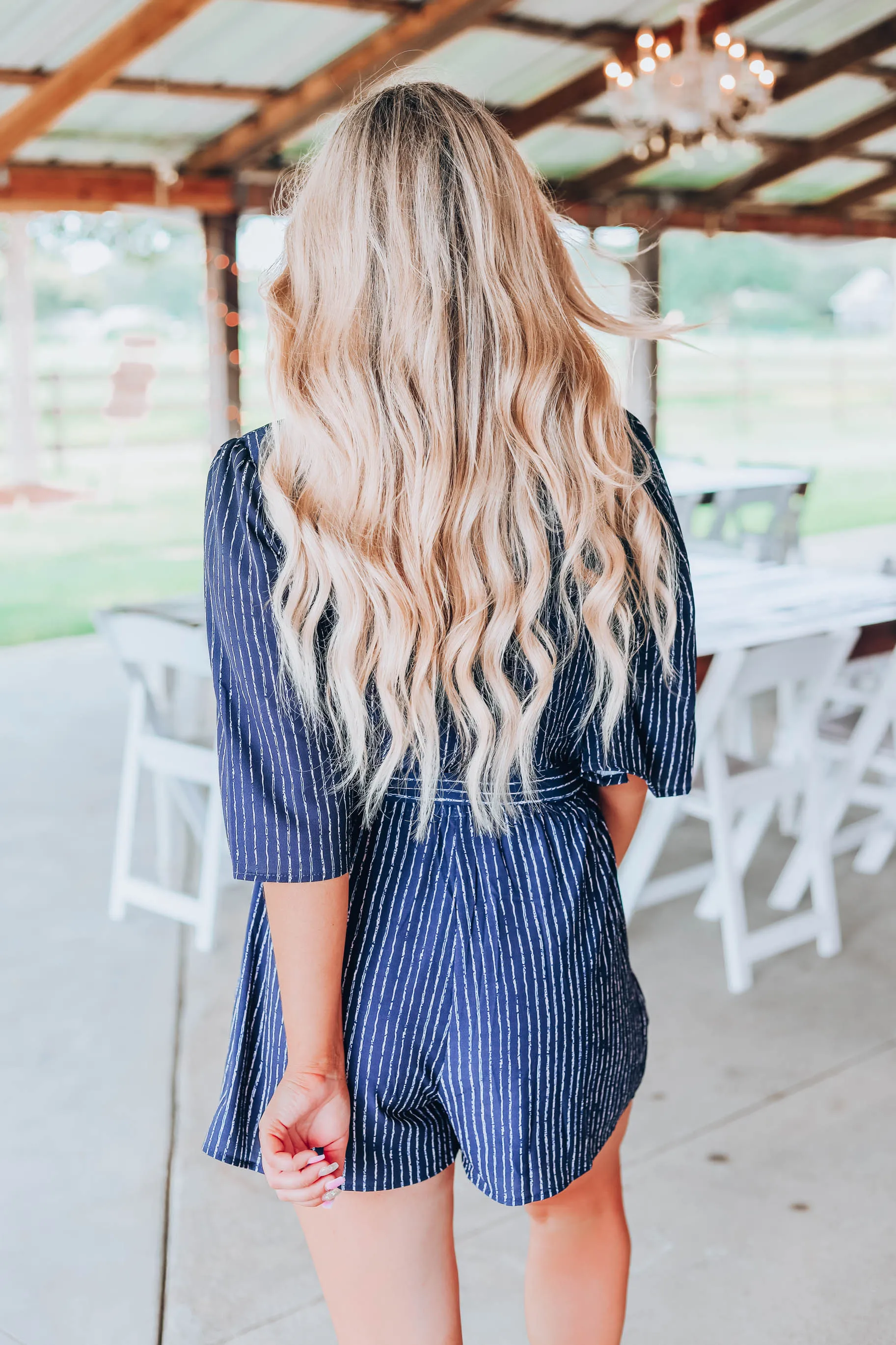 Sophisticated Striped Romper