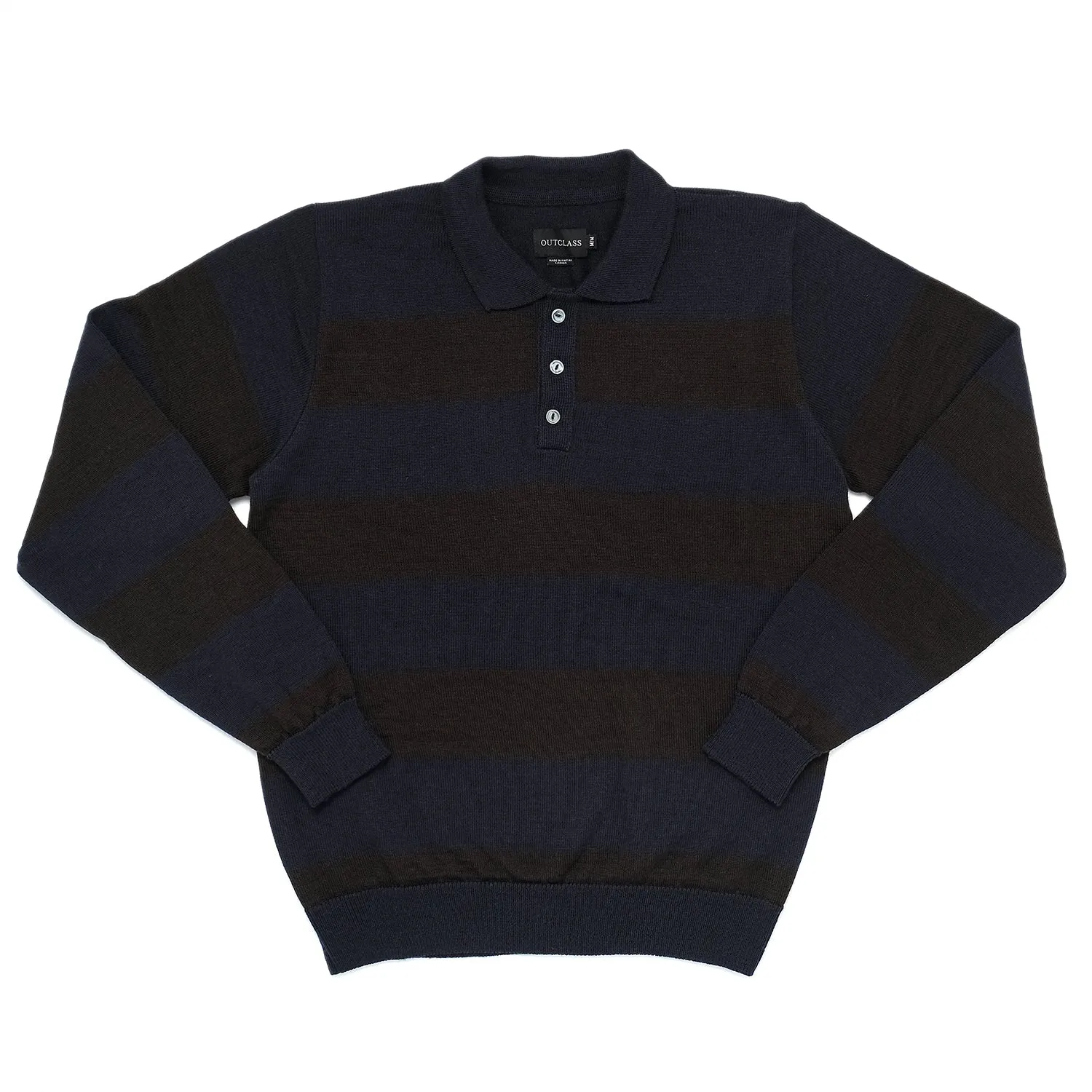 Stripe Polo Sweater