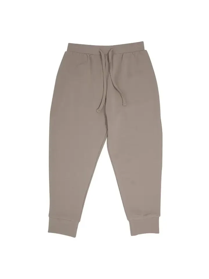 SWB French Terry Hooded Bamboo Jogger set in Taupe