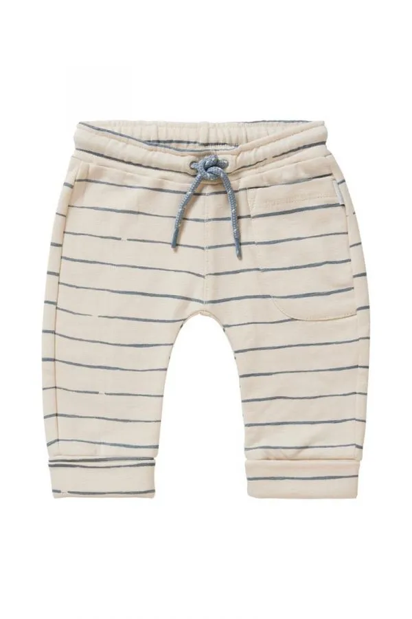 The Benjamin Stripe Joggers - Whitecap - BABY