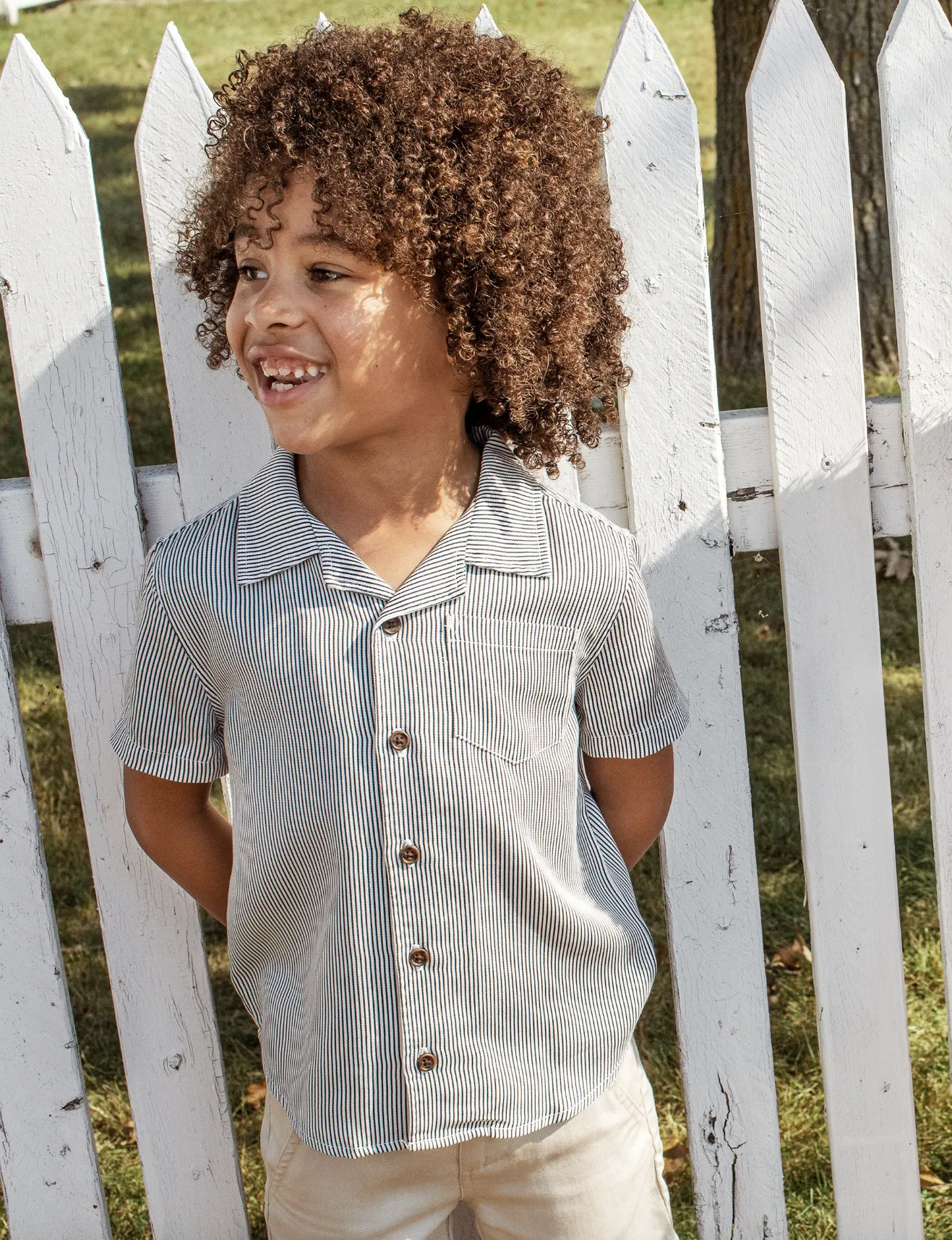 The Benny Pin Stripe Shirt - KIDS