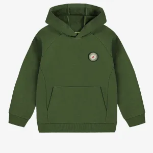 The Dennis French Terry Solid Hoodie - Green - KIDS