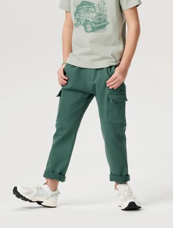 The Desoto Cargo Sweatpants - Dark Forest - KIDS