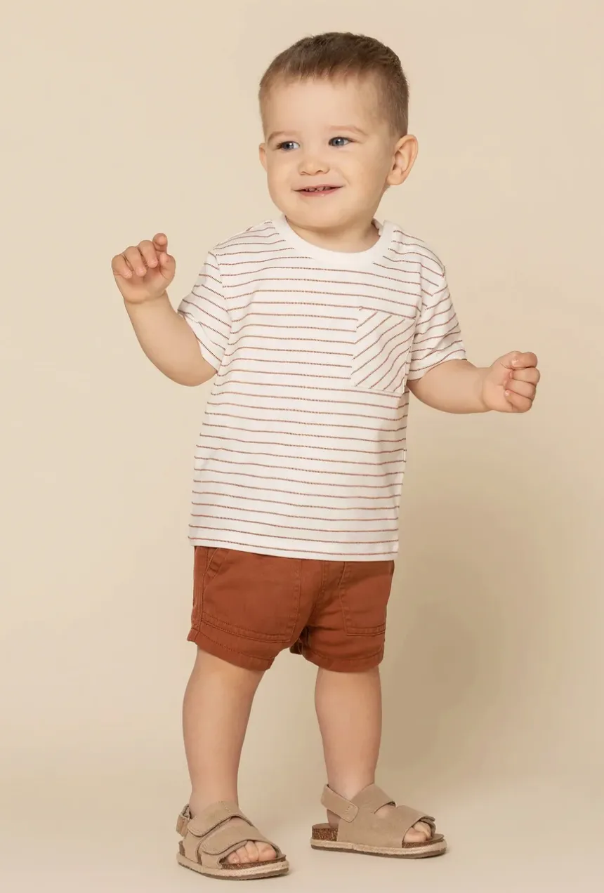 The Dobby Striped T-Shirt - BABY