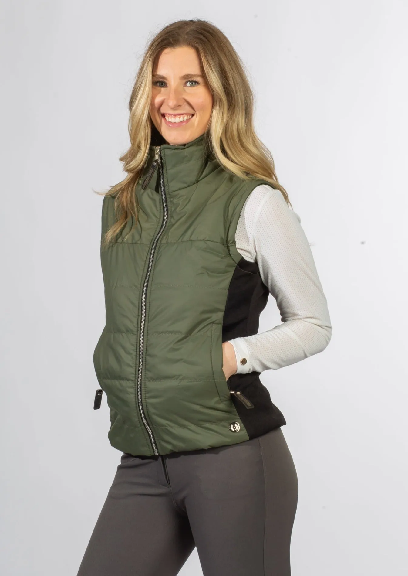 The Lolie Vest in Olive