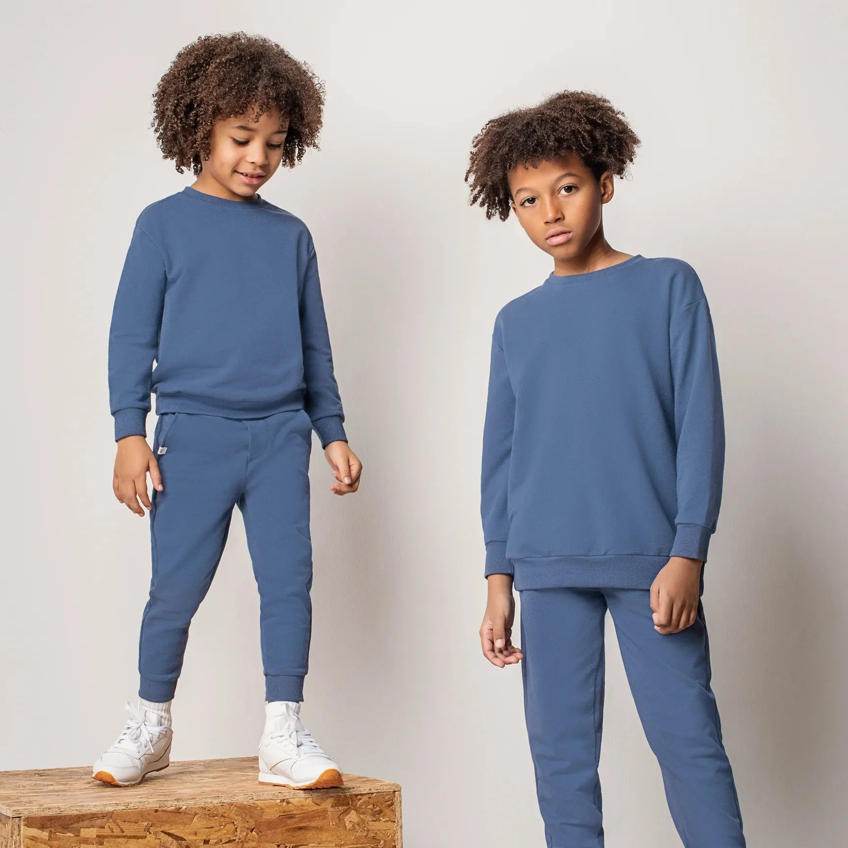 The Miles Basic Vintage Blue Joggers - KIDS