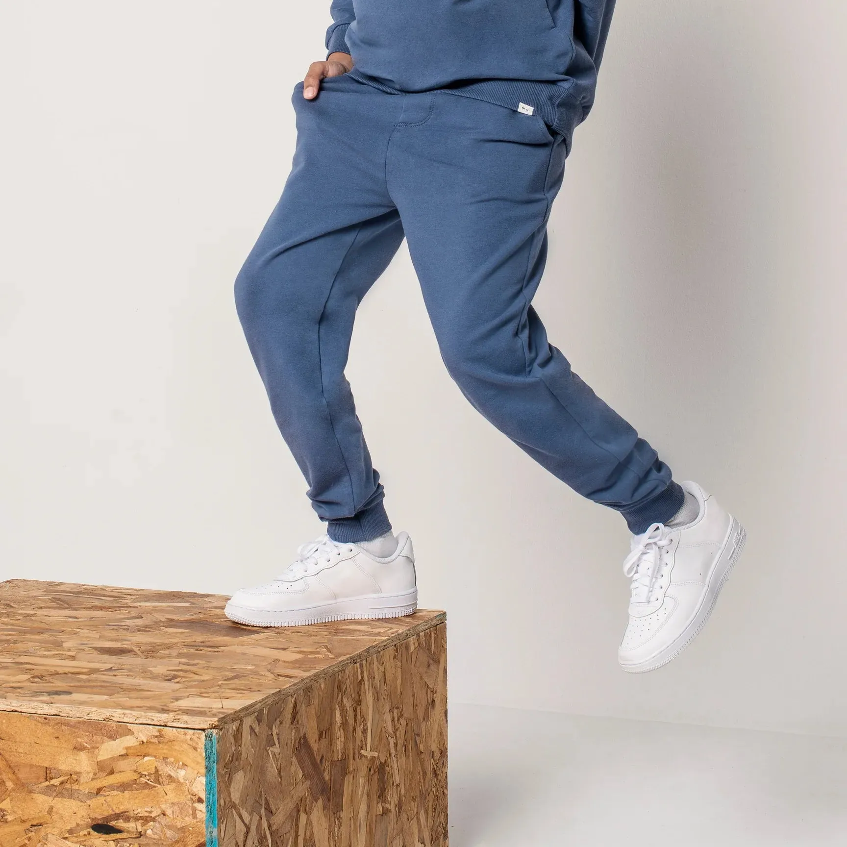 The Miles Basic Vintage Blue Joggers - KIDS