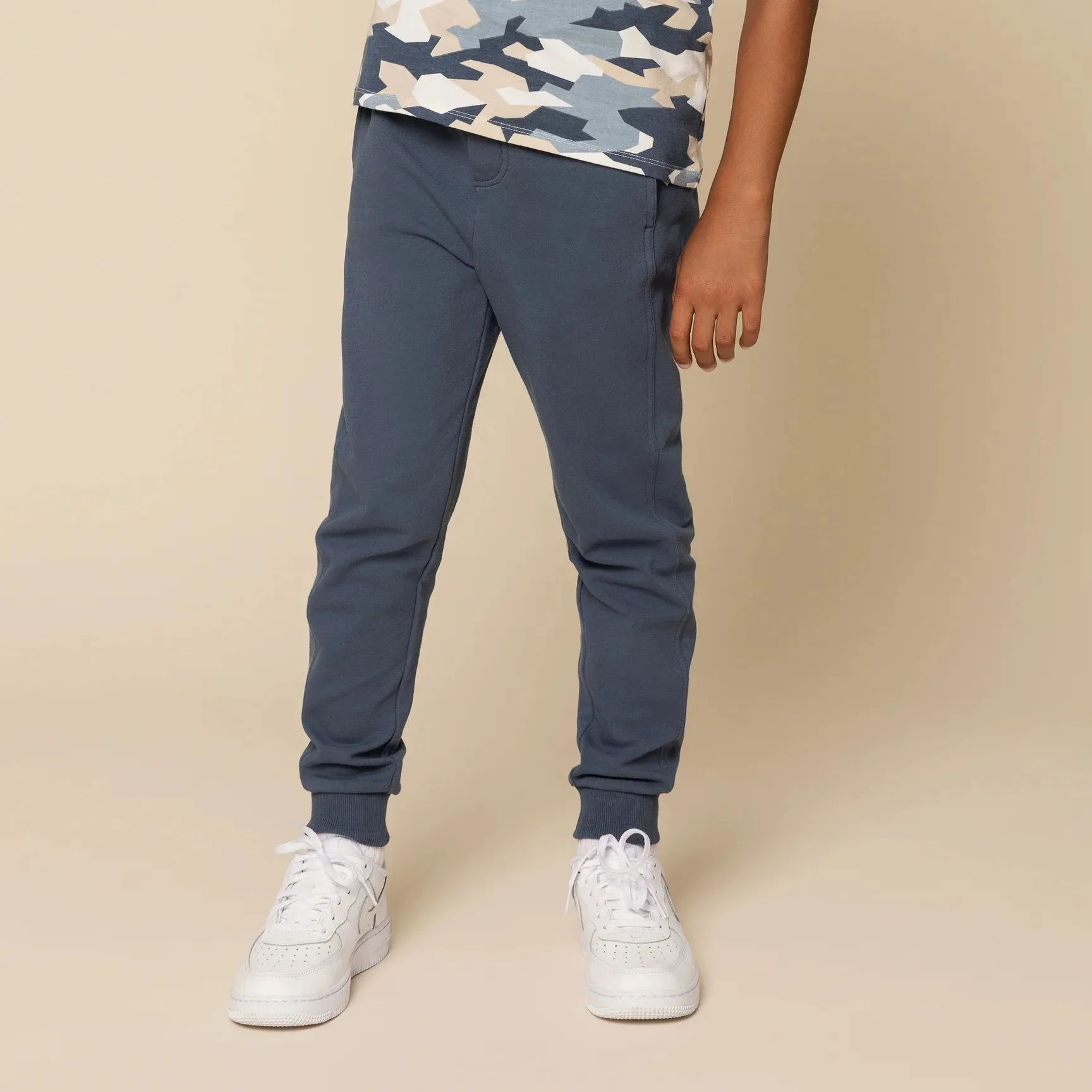 The Miles Basic Vintage Blue Joggers - KIDS