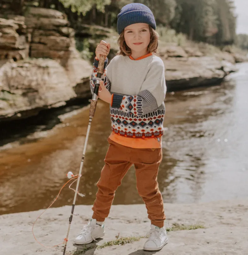 The Penny Linen Pants - Rust - KIDS