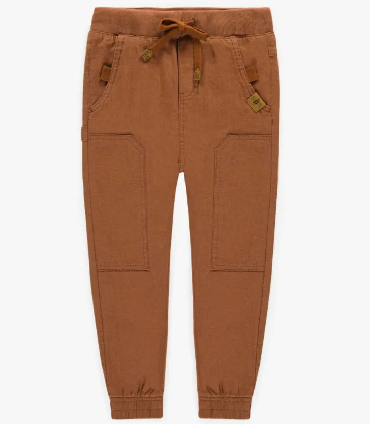 The Penny Linen Pants - Rust - KIDS