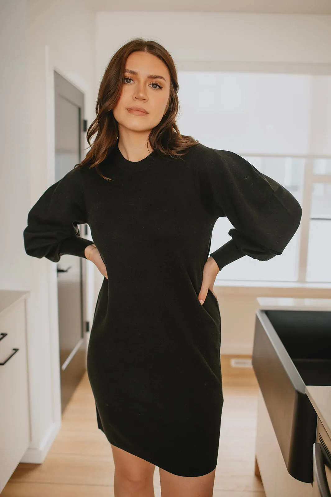 The Sammy Sweater Dress by InWear - Black