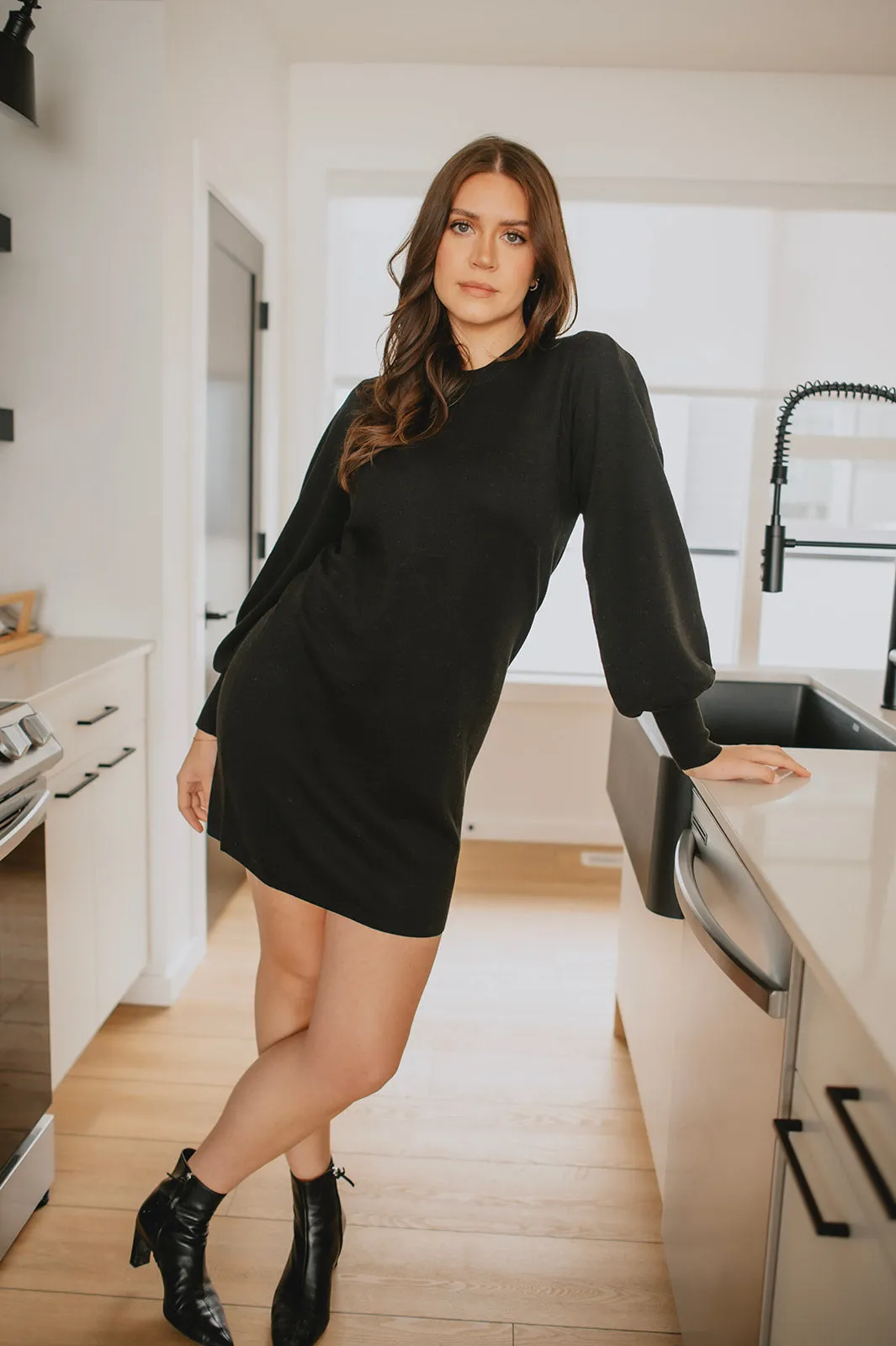 The Sammy Sweater Dress by InWear - Black