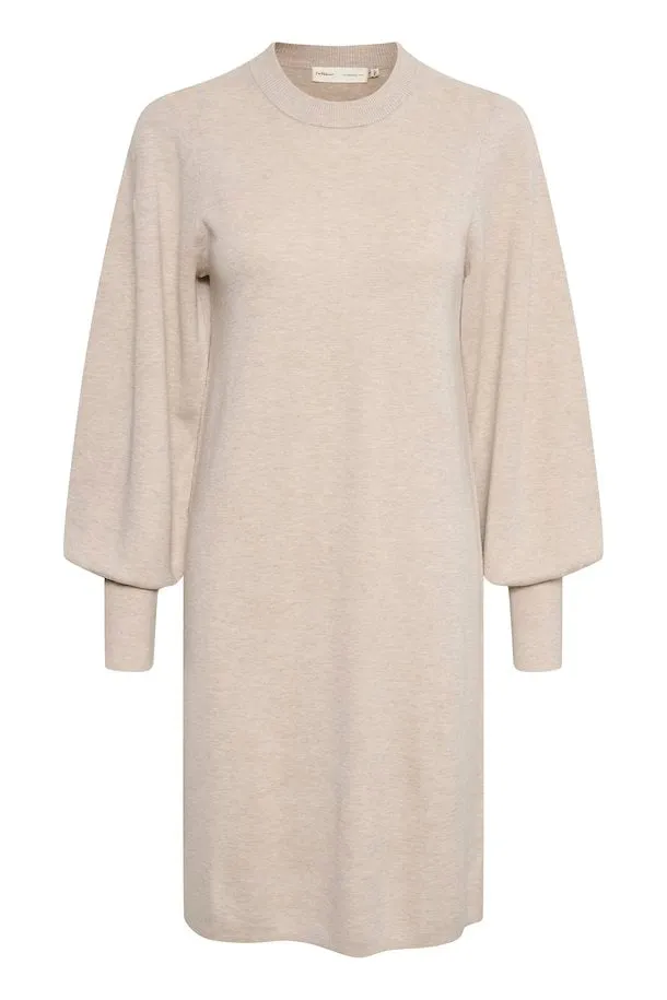 The Sammy Sweater Dress by InWear - Taupe - PLUS