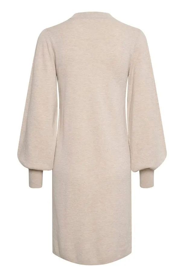 The Sammy Sweater Dress by InWear - Taupe - PLUS