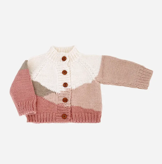 The Sunset Cardigan - Rose - BABY