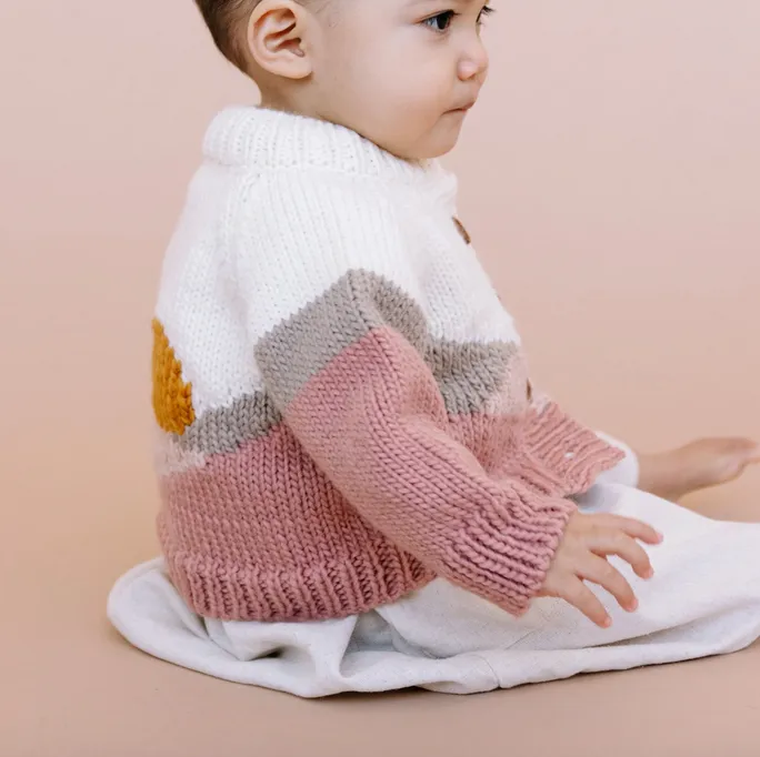 The Sunset Cardigan - Rose - BABY