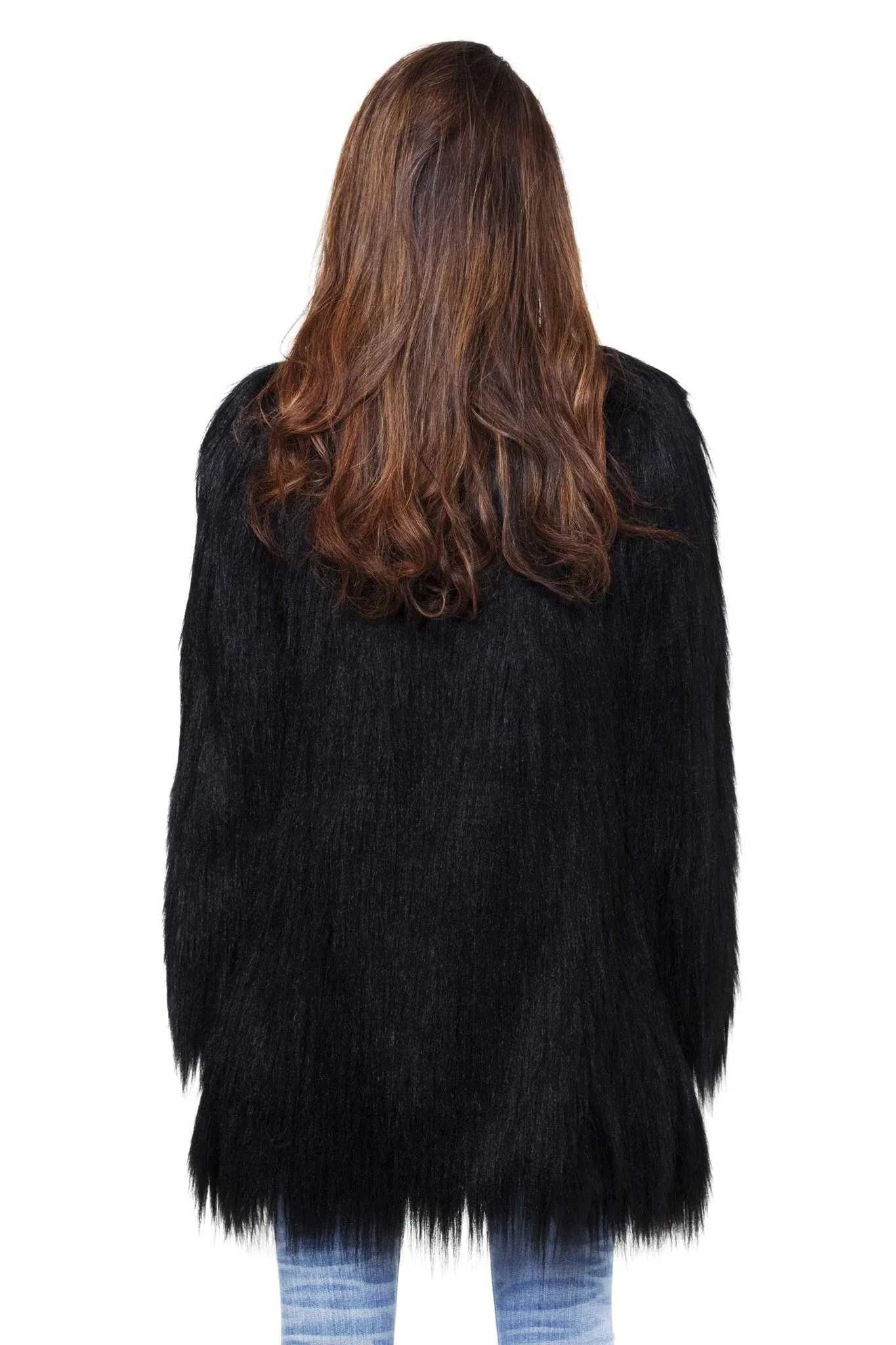 Unreal Fur Black Wanderlust Coat