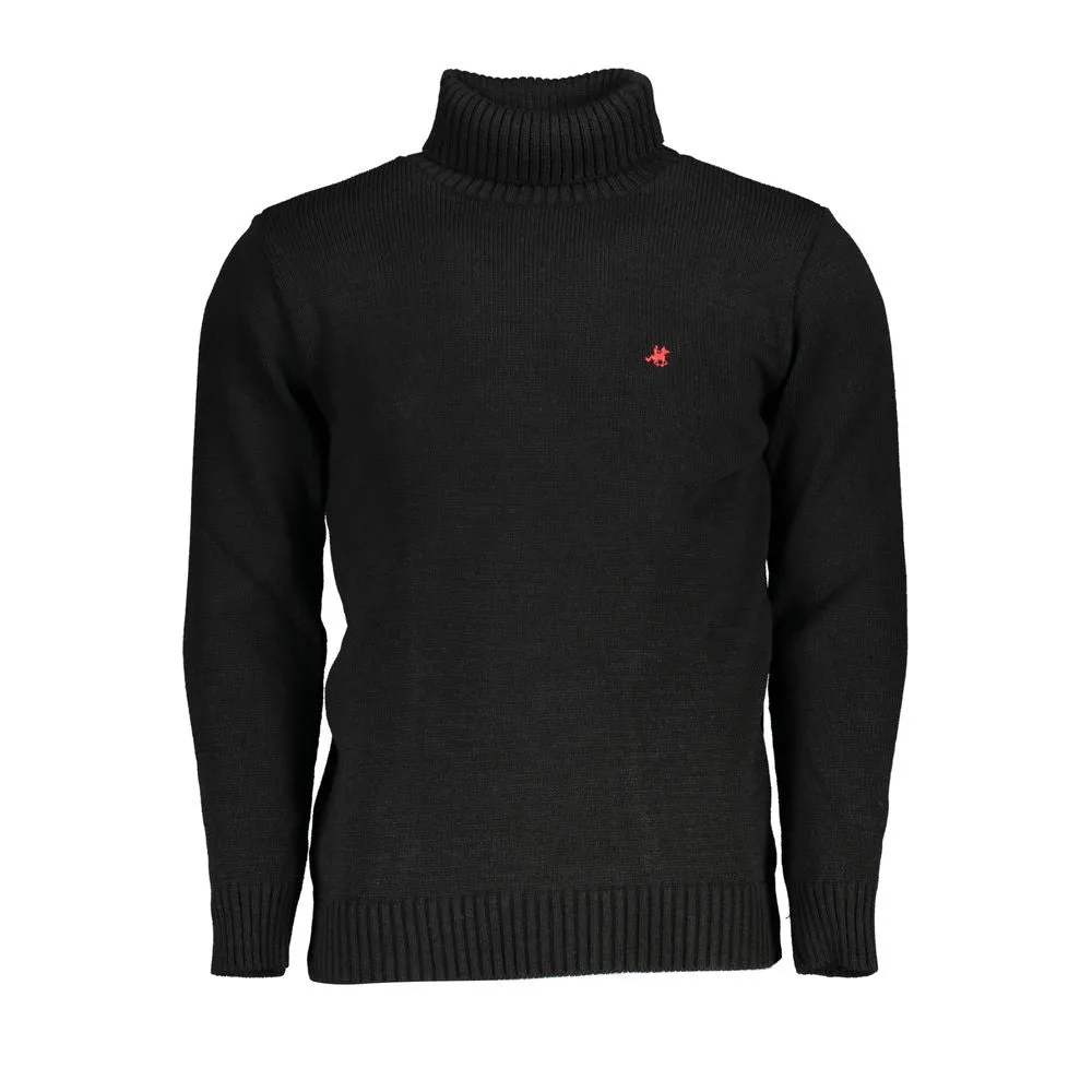 U.S. Grand Polo Elegant Turtleneck Embroidered Sweater