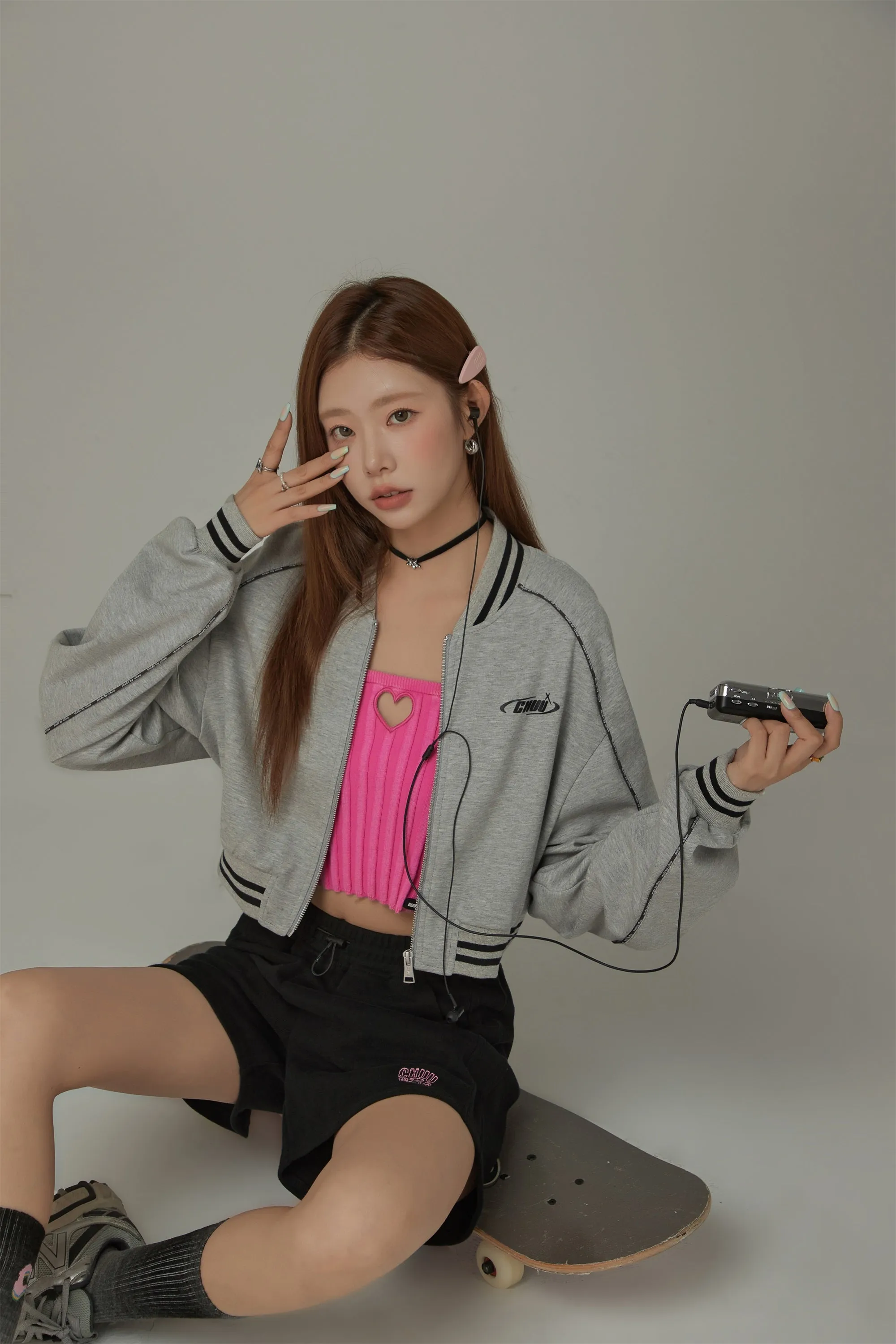 Varsity Color Sporty Cropped Jacket