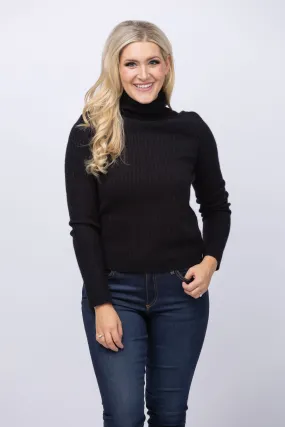 Velvet Lori Cashmere Sweater in Black