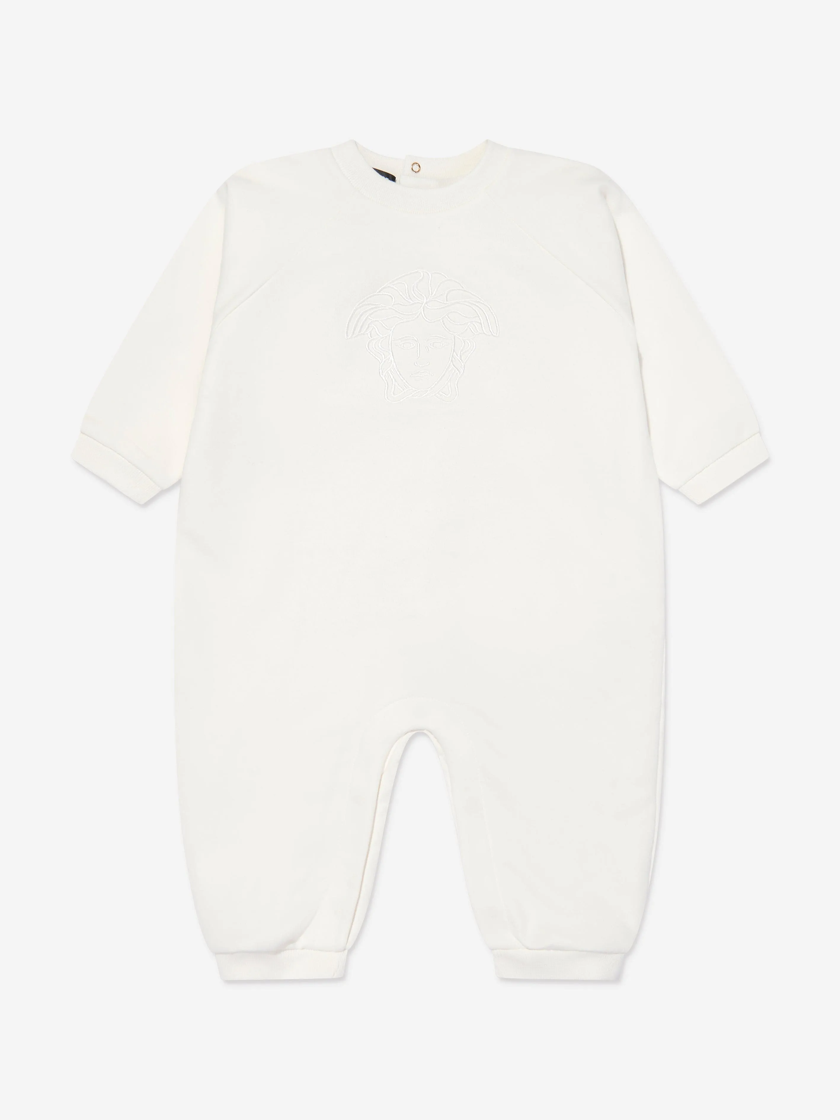 Versace Baby Medusa Logo Romper in White