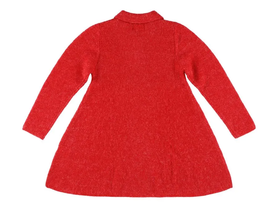 VIVA WOOL KNITTED DRESS - RED