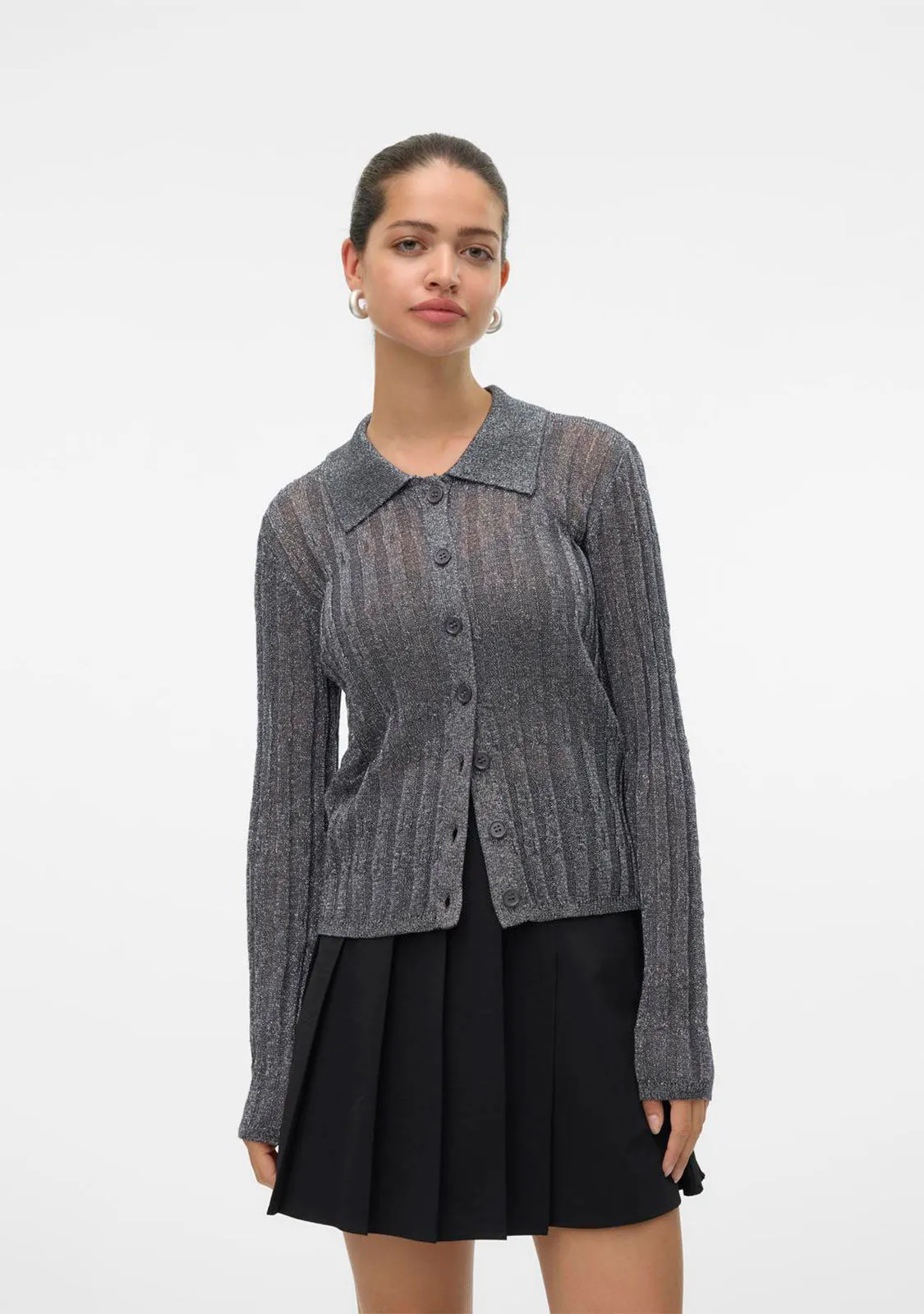 Vm Miles Ls Poloneck Short Cardigan