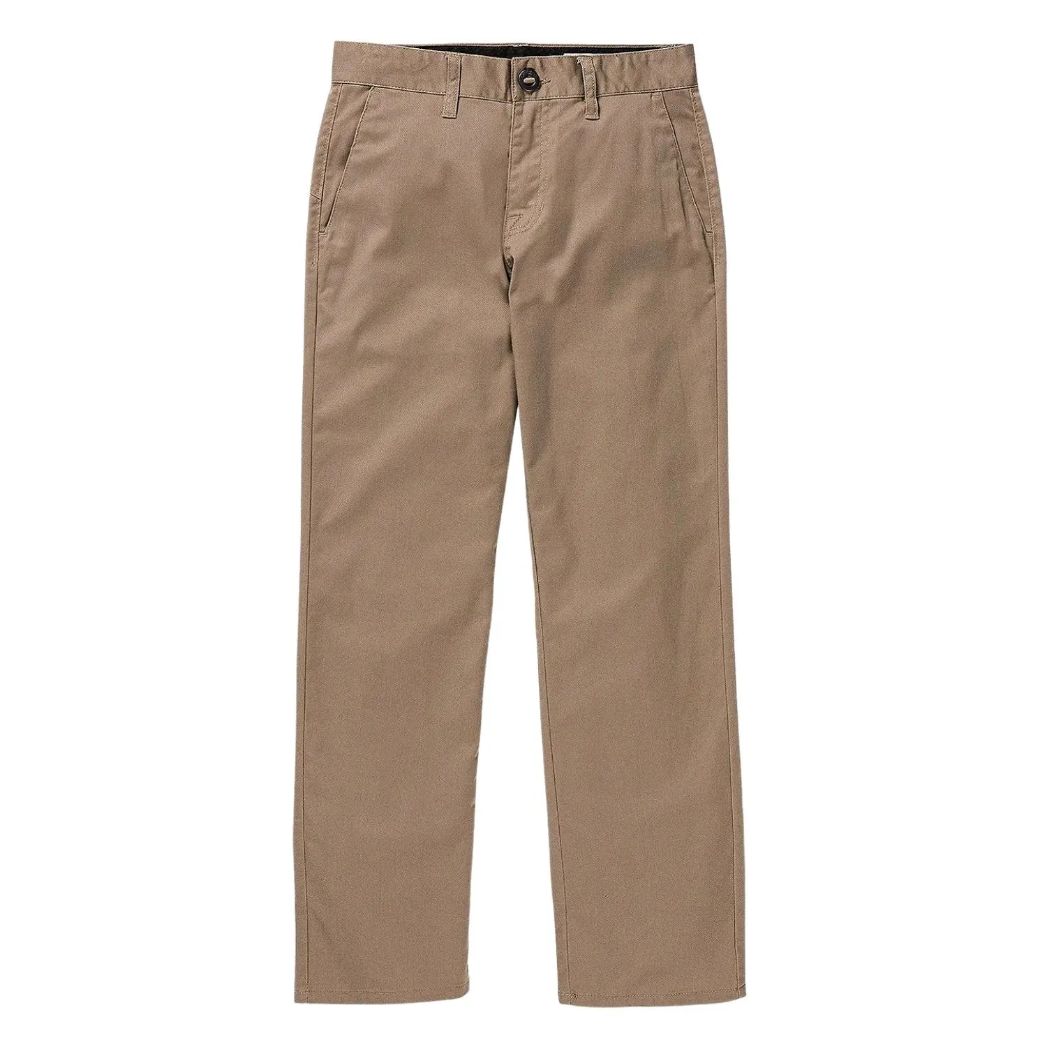 Volcom Youth Boys Frickin Regular Stretch Chino Trousers - Khaki