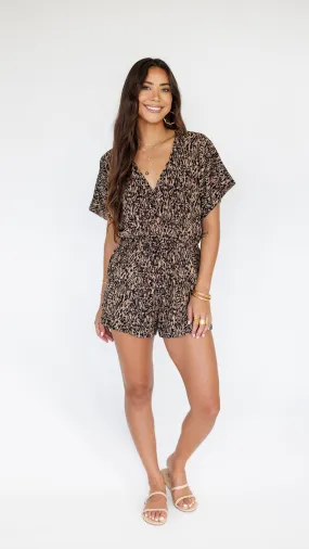 Wailea Romper / Woodsy Black